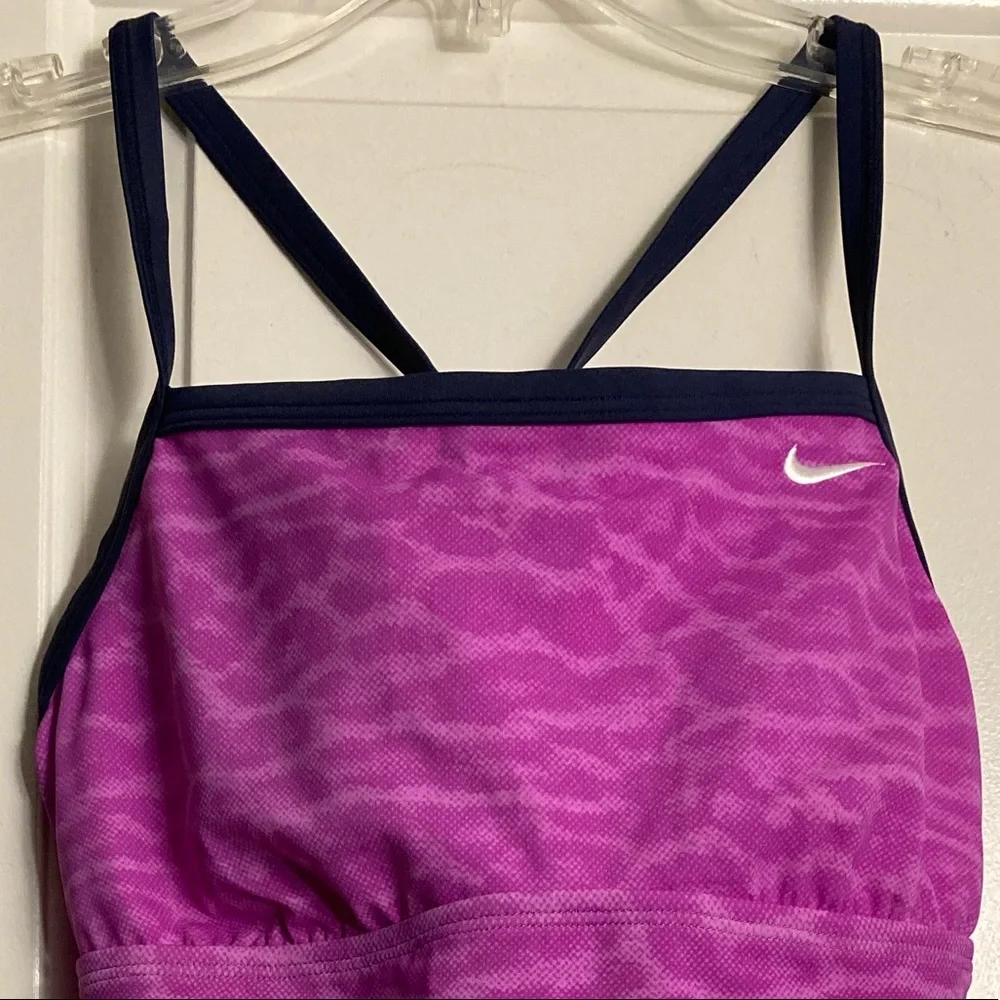 Nike Wild One Animal Print Sporty Swim Swimsuit NWT